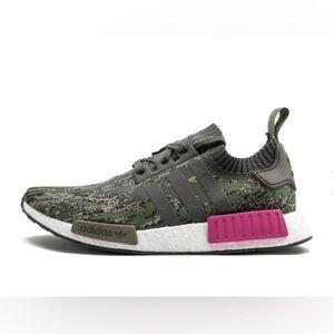 adidas gazelle silver green womens Shop Green Mens adidas NMD R1 Lace Up Sneakers – Shoebacca main image 0